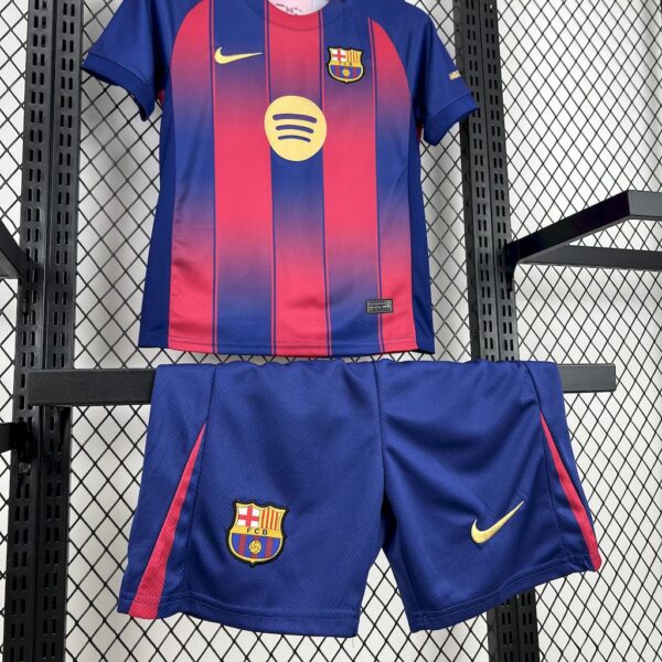 Barcelona 2025/26 Home Kids Kit - Image 4