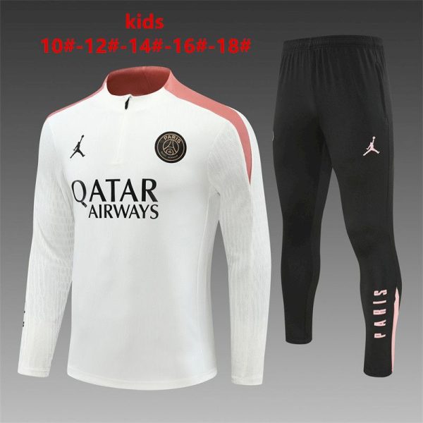 Paris Saint-Germain 2024/25 Half-Zip Kids Sweater+Pant 14001