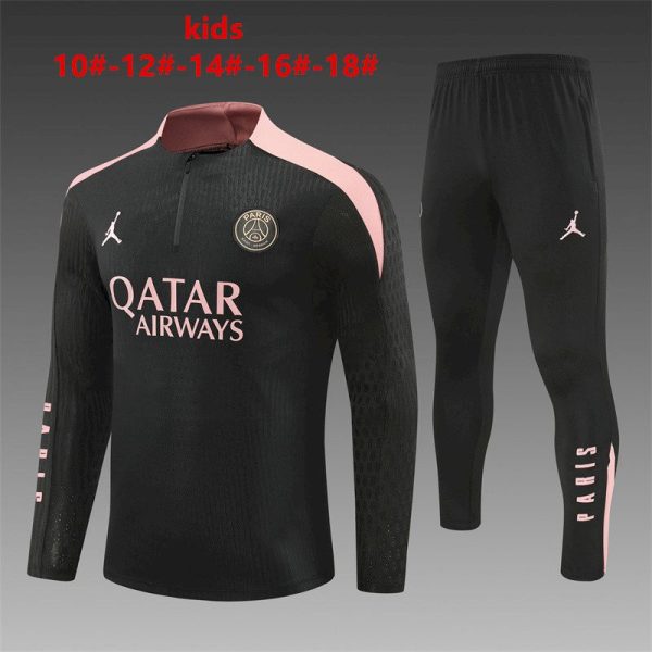 Paris Saint-Germain 2024/25 Half-Zip Kids Sweater+Pant 14001