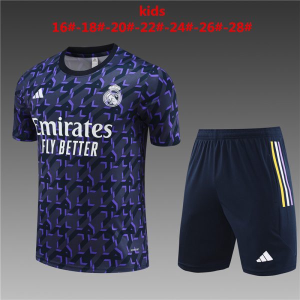 Real Madrid 2023/24 Training Kids Jersey+Short 14001