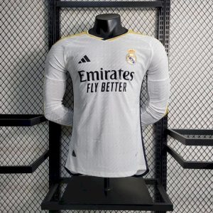Real Madrid 2023/24 Home Long Sleeves Jersey Player Version