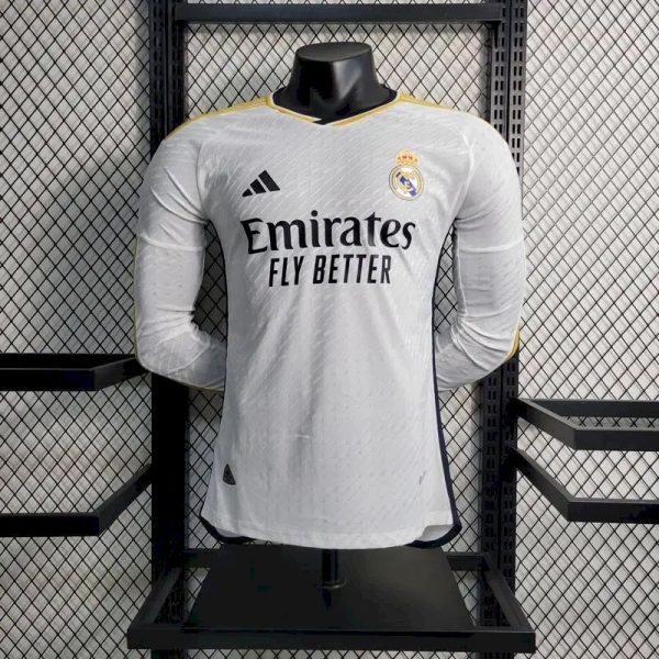 Real Madrid 2023/24 Home Long Sleeves Jersey Player Version