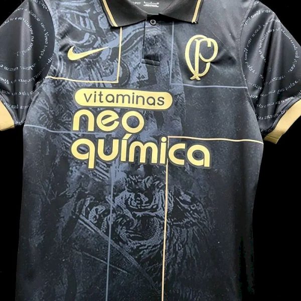 Corinthians 2023/24 Polo Black - Image 7