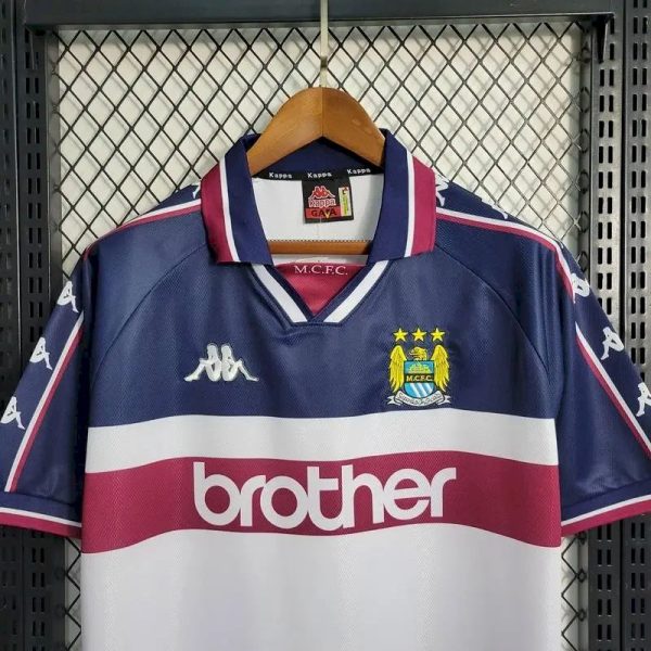 Manchester City 1997/98 Away Retro Jersey - Image 7