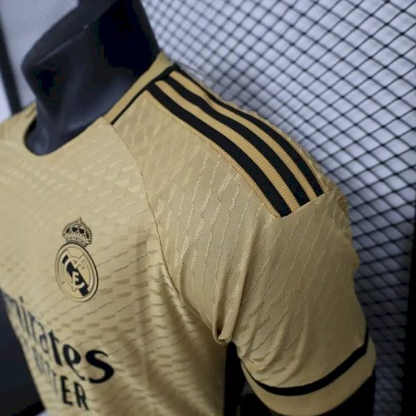 Real Madrid 2023/24 Special Edition Jersey Player Version Yellow - Image 7