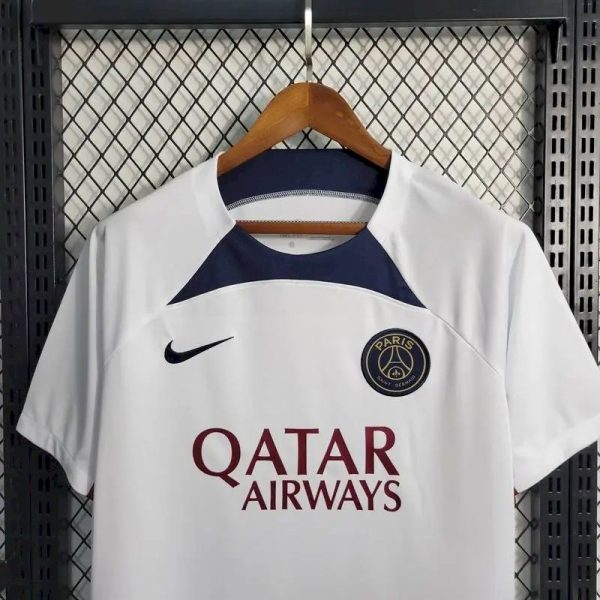 Paris Saint-Germain 2023/24 Pre-Match Training Jersey White - Image 3