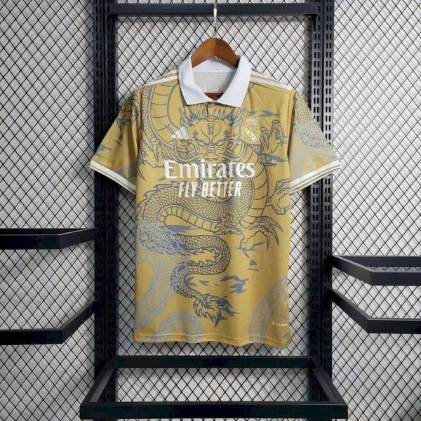 Real Madrid 2023/24 Yellow Dragon Special Edition Jersey - Image 2
