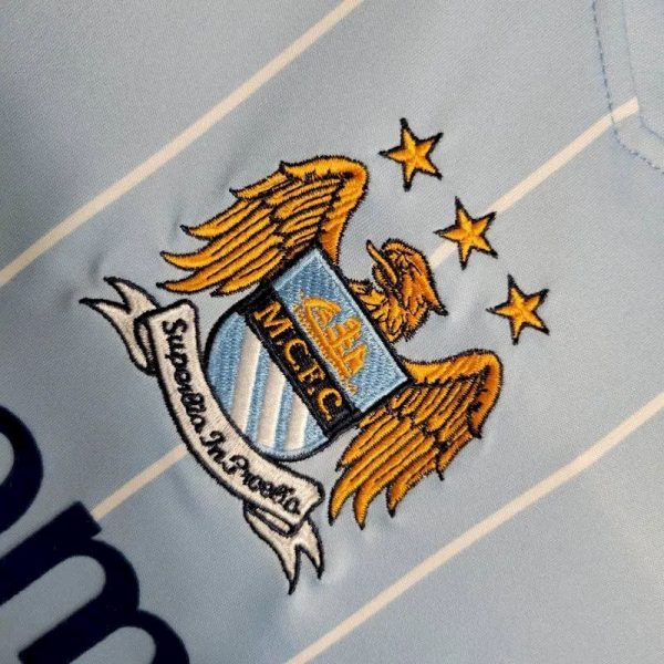 Manchester City 2007/08 Home Retro Jersey - Image 5