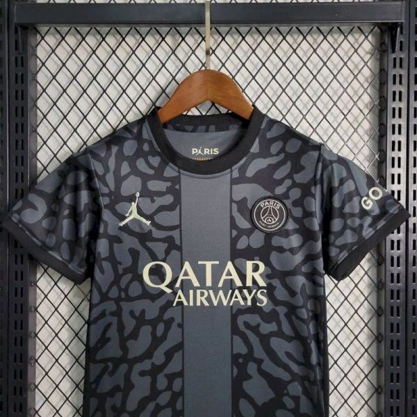 Paris Saint-Germain 2023/24 Third Kids Kit - Image 2