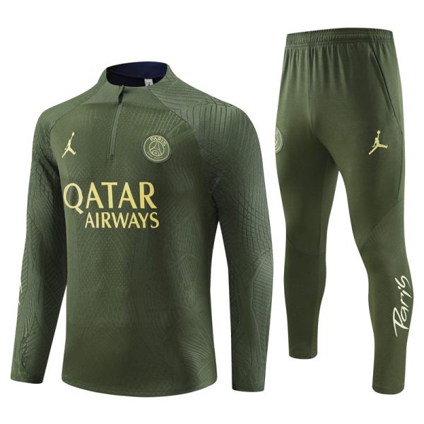 Paris Saint-Germain 2024/25 Half-Zip Adult Sweater+Pant 14001 - Image 4