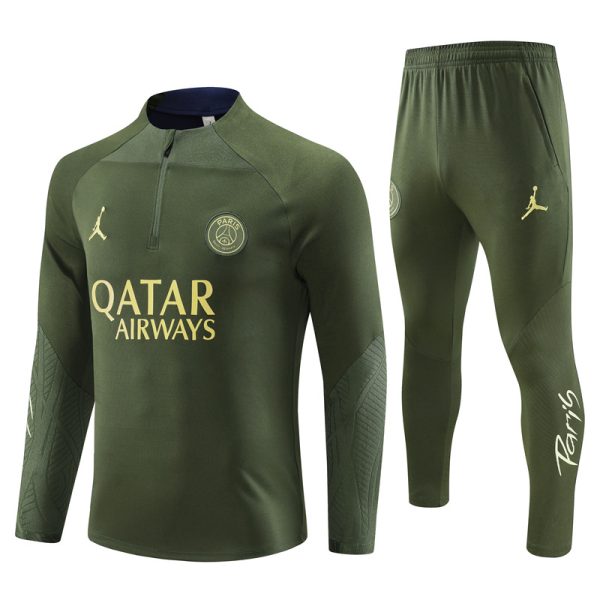 Paris Saint-Germain 2024/25 Half-Zip Adult Sweater+Pant 14001 - Image 4