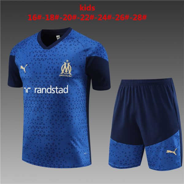 Olympique Marseille 2023/24 Training Kids Jersey+Short 14001
