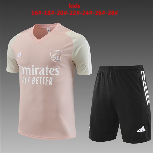Olympique Lyonnais 2023/24 Training Kids Jersey+Short 14001