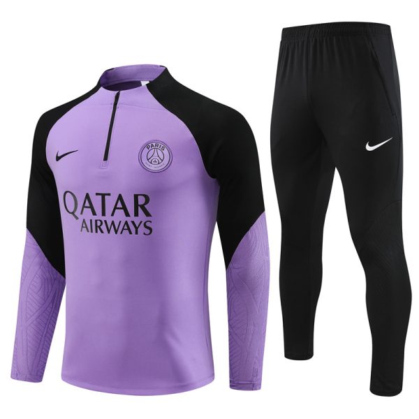 Paris Saint-Germain 2024/25 Half-Zip Adult Sweater+Pant 14001 - Image 4