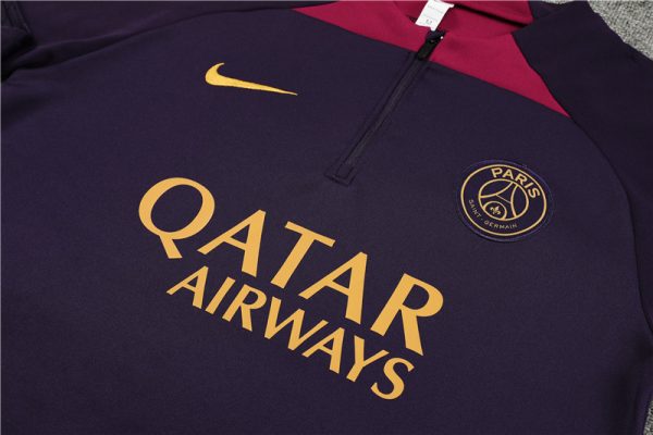 Paris Saint-Germain 2024/25 Half-Zip Adult Sweater+Pant 14001 - Image 3