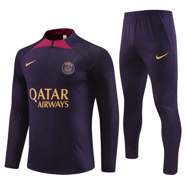 Paris Saint-Germain 2024/25 Half-Zip Adult Sweater+Pant 14001 - Image 4