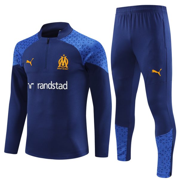 Olympique Marseille 2023/24 Half-Zip Adult Sweater+Pant 14001 - Image 5