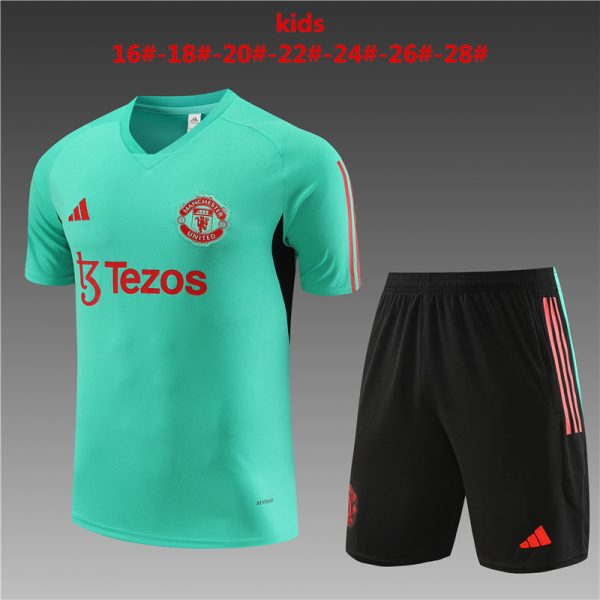 Manchester United 2023/24 Training Kids Jersey+Short 14001
