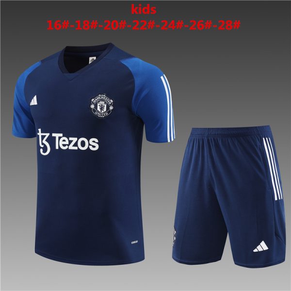 Manchester United 2023/24 Training Kids Jersey+Short 14001