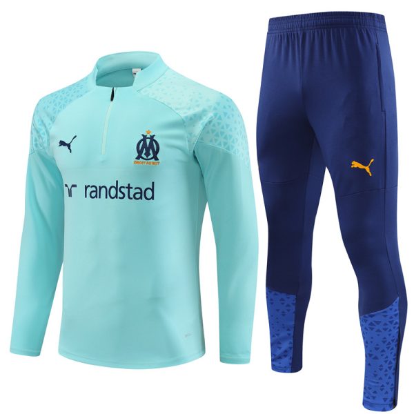 Olympique Marseille 2023/24 Half-Zip Adult Sweater+Pant 14001 - Image 3
