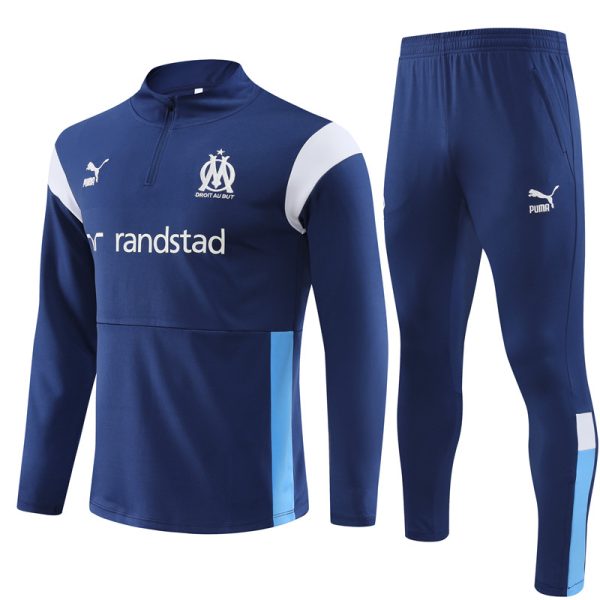 Olympique Marseille 2023/24 Half-Zip Adult Sweater+Pant 14001 - Image 4