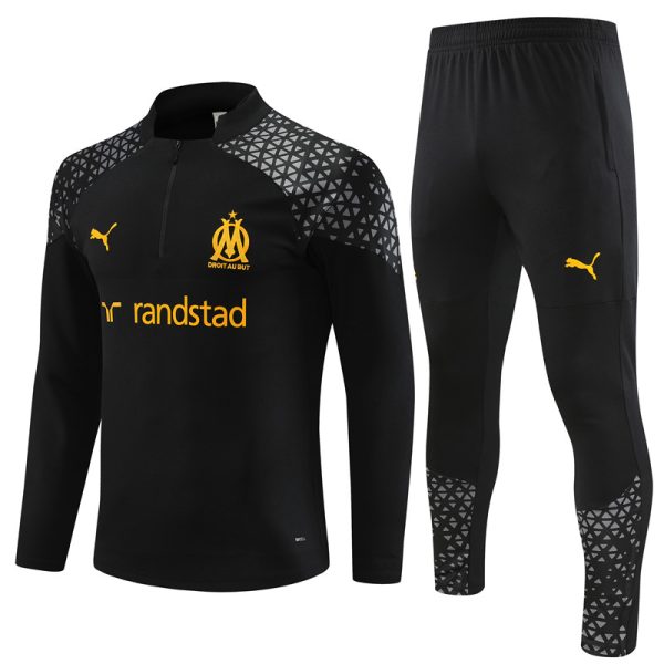 Olympique Marseille 2023/24 Half-Zip Adult Sweater+Pant 14001 - Image 3