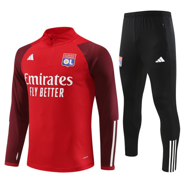 Olympique Lyonnais 2023/24 Half-Zip Adult Sweater+Pant 14001 - Image 5