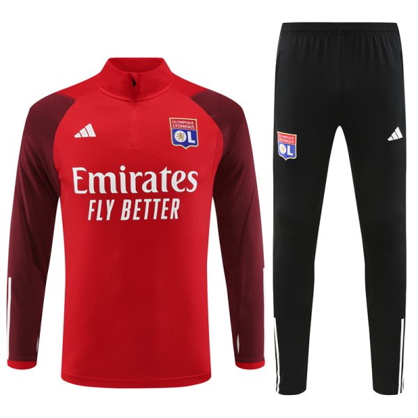 Olympique Lyonnais 2023/24 Half-Zip Adult Sweater+Pant 14001