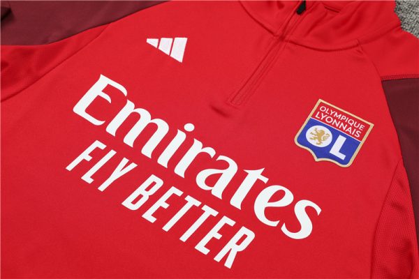 Olympique Lyonnais 2023/24 Half-Zip Adult Sweater+Pant 14001 - Image 3