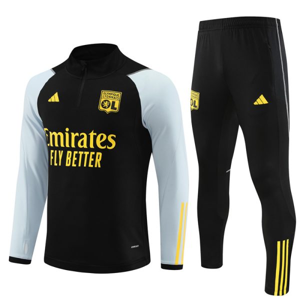 Olympique Lyonnais 2023/24 Half-Zip Adult Sweater+Pant 14001 - Image 5