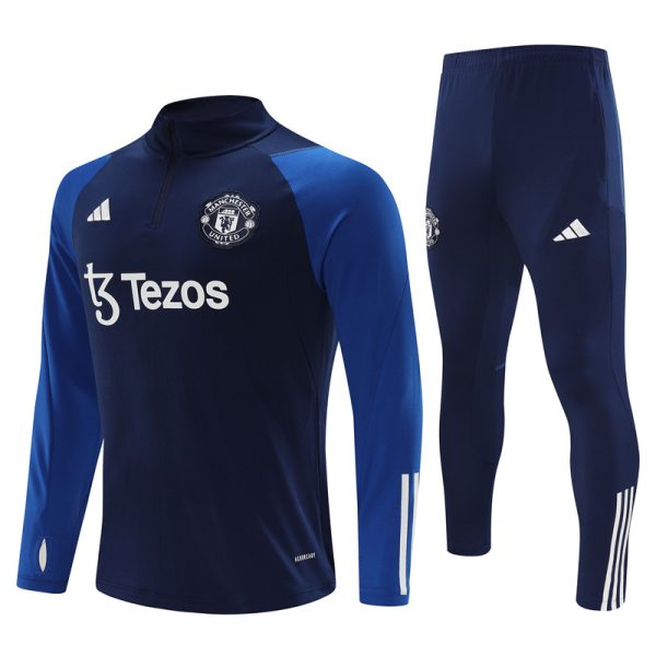 Manchester United 2023/24 Half-Zip Adult Sweater+Pant 14001 - Image 4