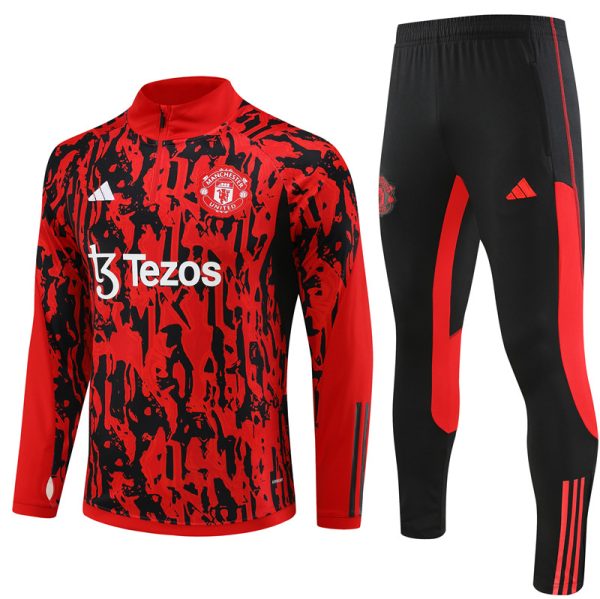 Manchester United 2023/24 Half-Zip Adult Sweater+Pant 14001 - Image 5