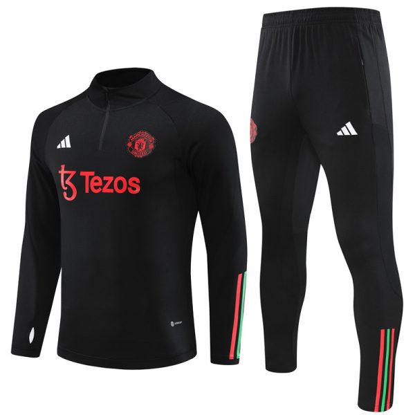 Manchester United 2023/24 Half-Zip Adult Sweater+Pant 14001 - Image 5