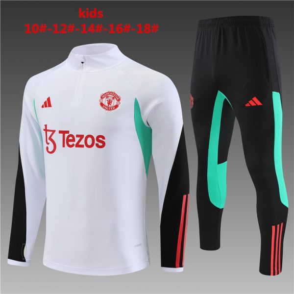 Manchester United 2023/24 Half-Zip Kids Sweater+Pant 14001