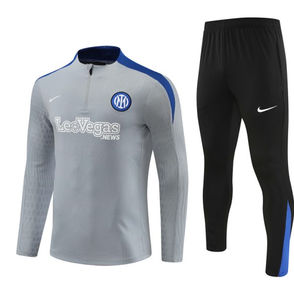 Inter Milan 2024/25 Half-Zip Adult Sweater+Pant 14001 - Image 4