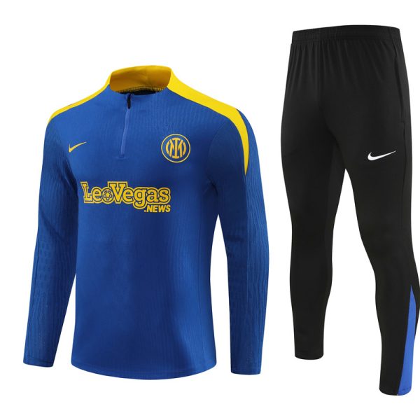 Inter Milan 2024/25 Half-Zip Adult Sweater+Pant 14001 - Image 3