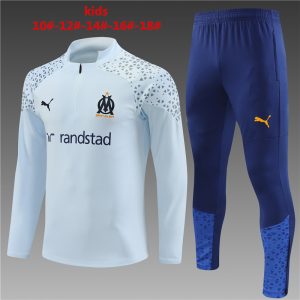 Olympique Marseille 2023/24 Half-Zip Kids Sweater+Pant 14001