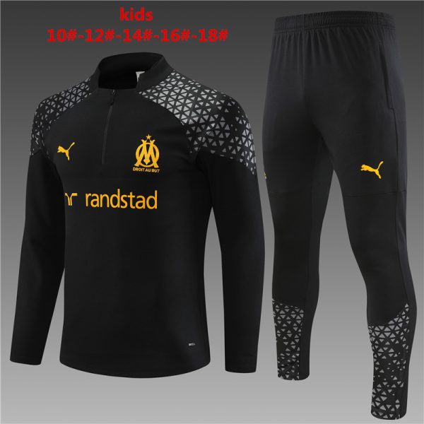 Olympique Marseille 2023/24 Half-Zip Kids Sweater+Pant 14001