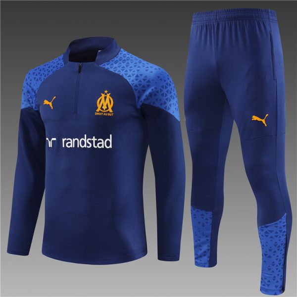 Olympique Marseille 2023/24 Half-Zip Kids Sweater+Pant 14001 - Image 13