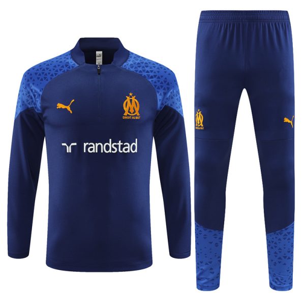 Olympique Marseille 2023/24 Half-Zip Kids Sweater+Pant 14001