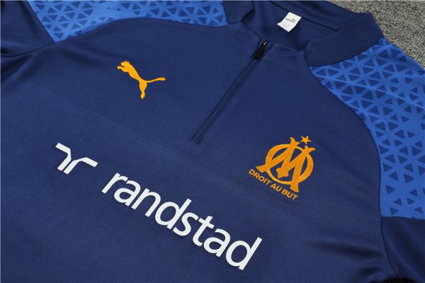 Olympique Marseille 2023/24 Half-Zip Kids Sweater+Pant 14001 - Image 3