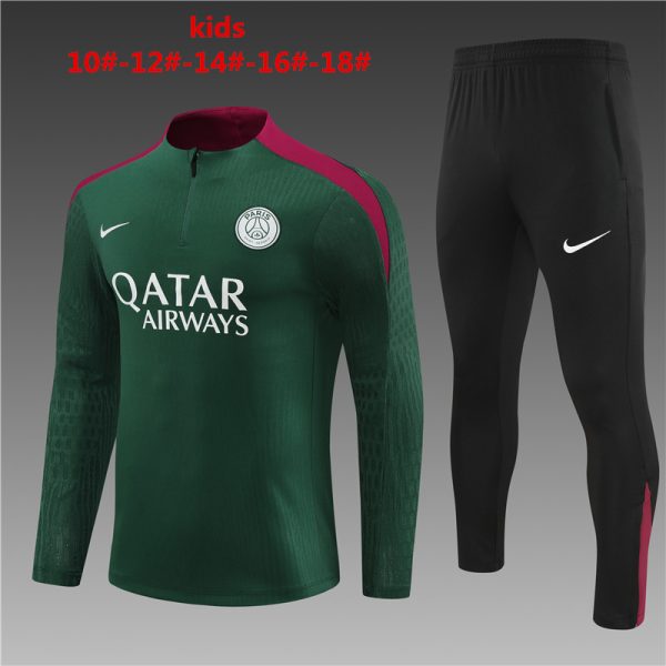 Paris Saint-Germain 2023/24 Half-Zip Kids Sweater+Pant 14001