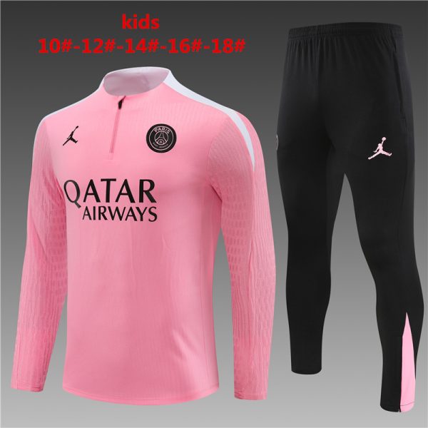 Paris Saint-Germain 2023/24 Half-Zip Kids Sweater+Pant 14001