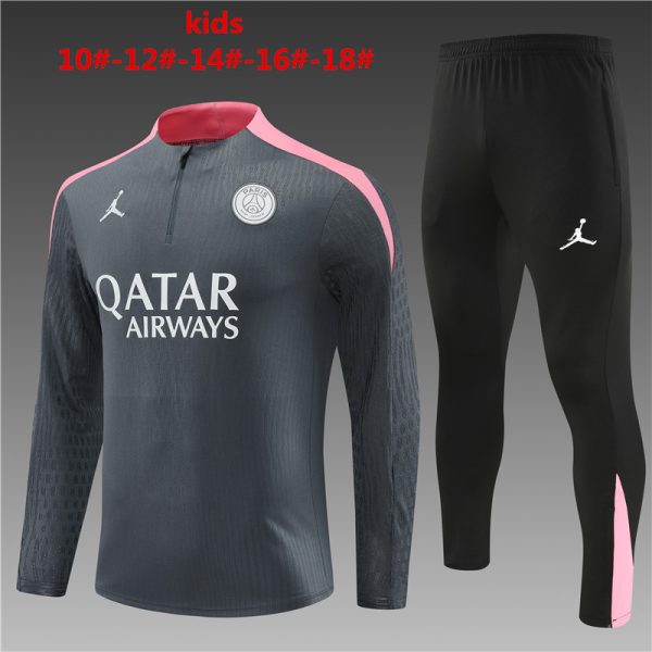 Paris Saint-Germain 2023/24 Half-Zip Kids Sweater+Pant 14001
