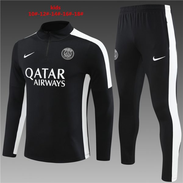 Paris Saint-Germain 2023/24 Half-Zip Kids Sweater+Pant 14001