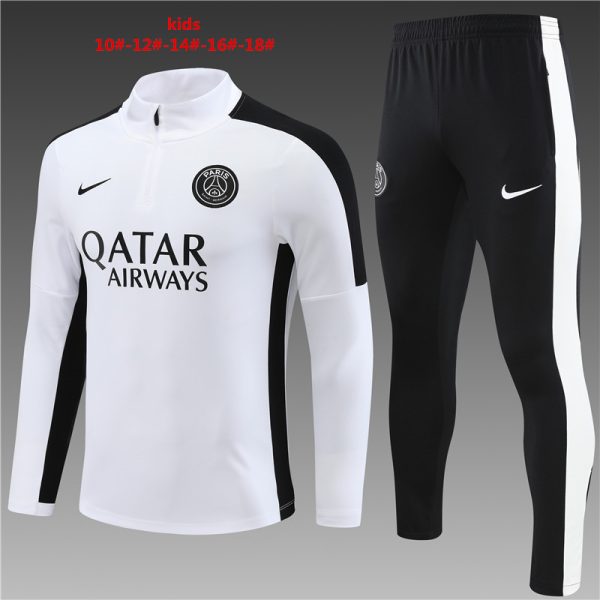 Paris Saint-Germain 2023/24 Half-Zip Kids Sweater+Pant 14001