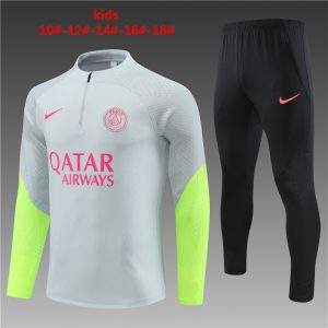 Paris Saint-Germain 2023/24 Half-Zip Kids Sweater+Pant 14001