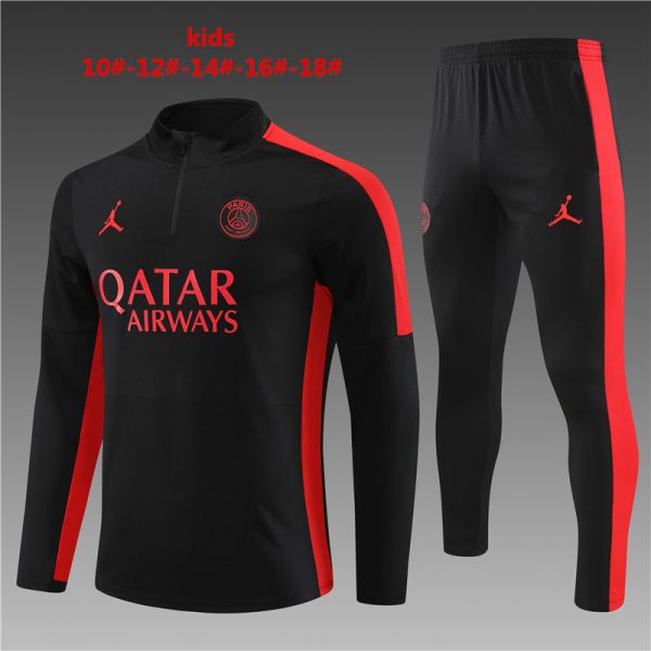 Paris Saint-Germain 2023/24 Half-Zip Kids Sweater+Pant 14001