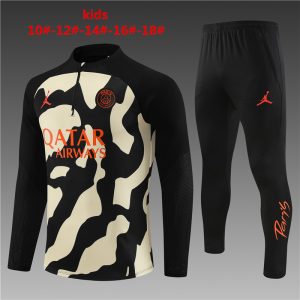 Paris Saint-Germain 2023/24 Half-Zip Kids Sweater+Pant 14001