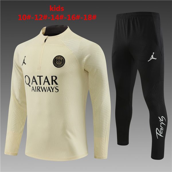 Paris Saint-Germain 2023/24 Half-Zip Kids Sweater+Pant 14001